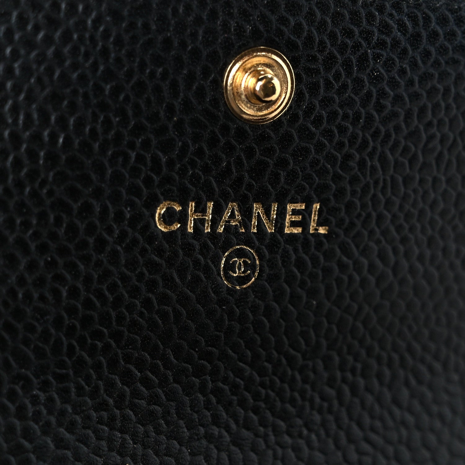 Chanel Caviar Quilted Flap Card Holder Wallet Black 7 of 9