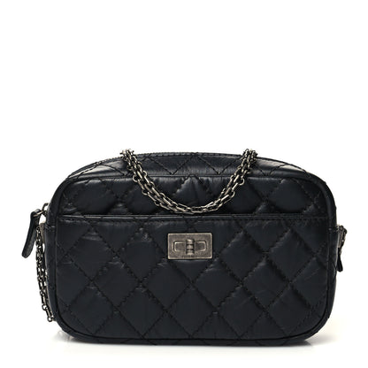 Chanel Aged Calfskin Quilted Mini Reissue Camera Case Black 1 of 9