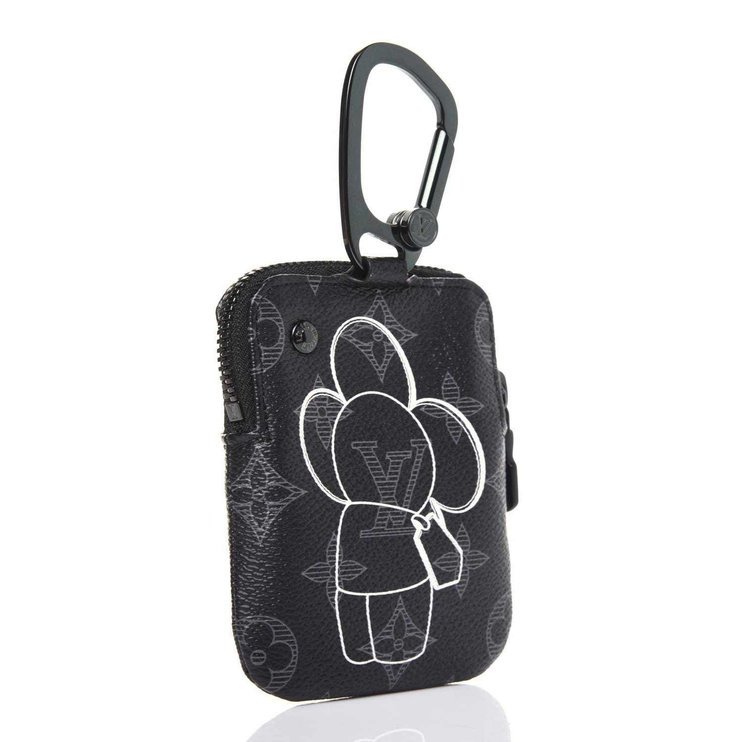 Louis Vuitton Monogram Eclipse Vivienne Zipper Key Ring 3 of 10