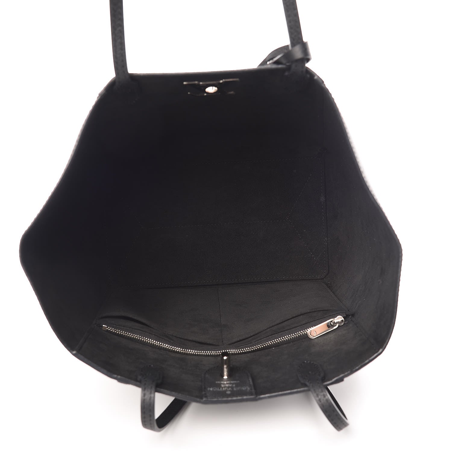 Louis Vuitton Calfskin Lockme Cabas Black 5 of 17