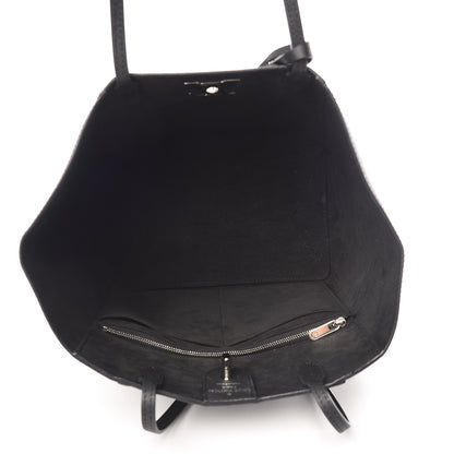 Louis Vuitton Calfskin Lockme Cabas Black 5 of 17