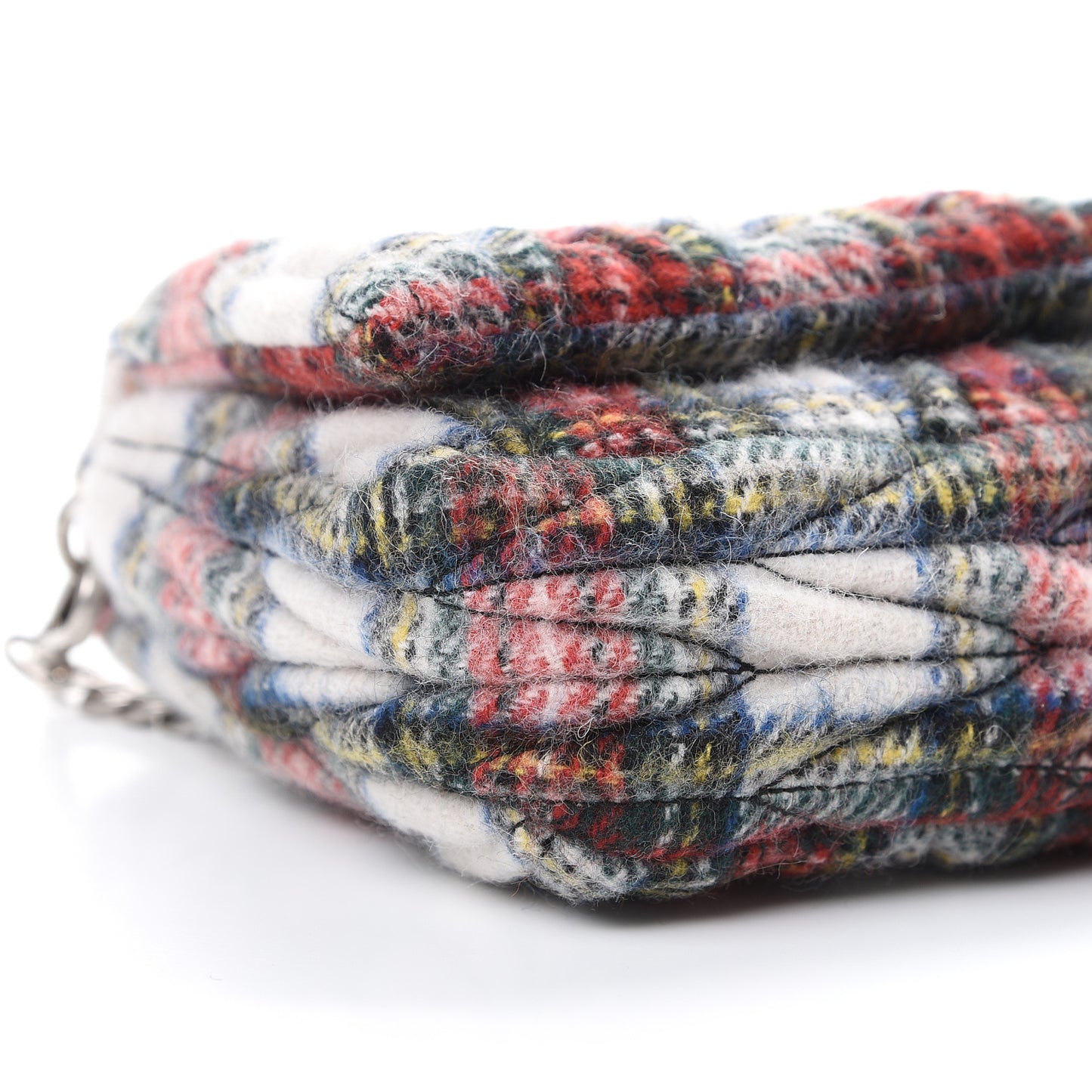 Tartan Matelasse Small Flap Naturale