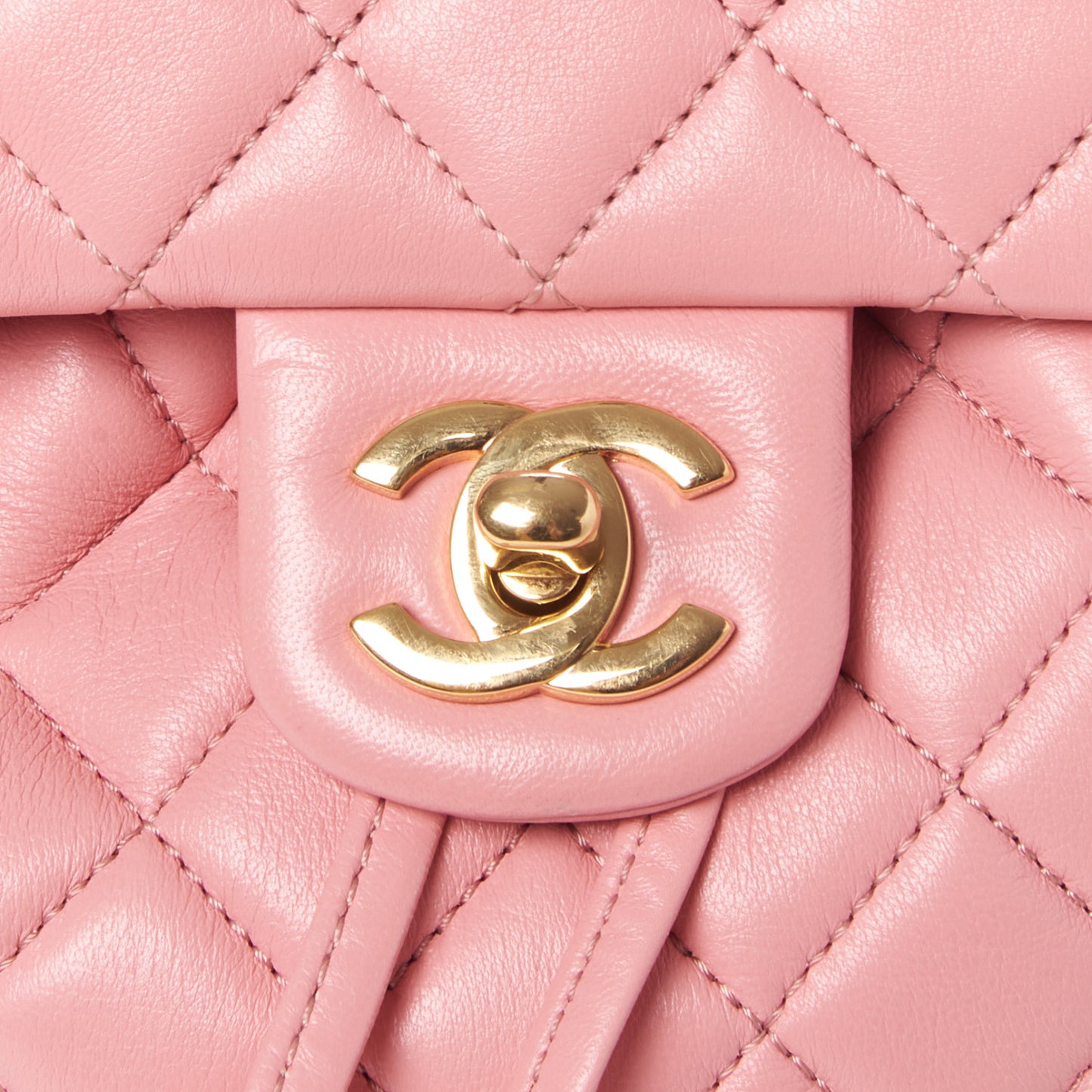 Lambskin Quilted Mini Urban Spirit Backpack Pink