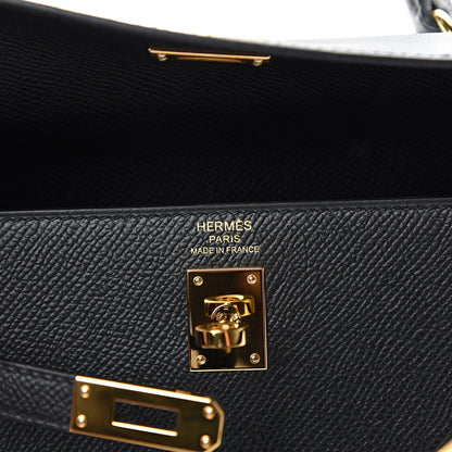 Hermes Epsom Kelly Sellier 25 Black 5 of 10