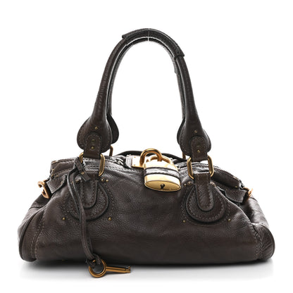 Chloe Calfskin Medium Paddington Satchel Chocolate 1 of 11