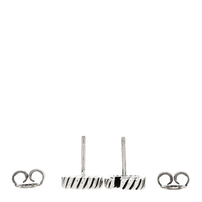 Gucci Sterling Silver Torchon Double G Earrings 3 of 4