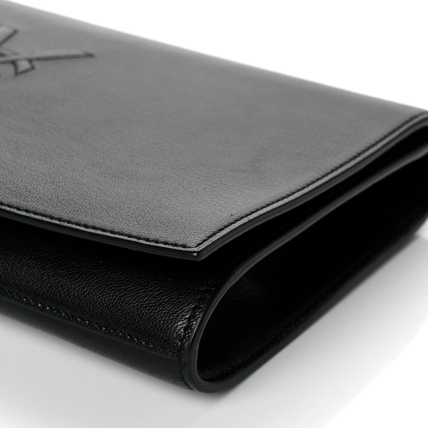 Calfskin Monogram Large Belle De Jour Clutch Black
