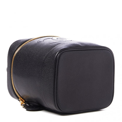 Chanel Caviar Vanity Cosmetic Case Black 3 of 11
