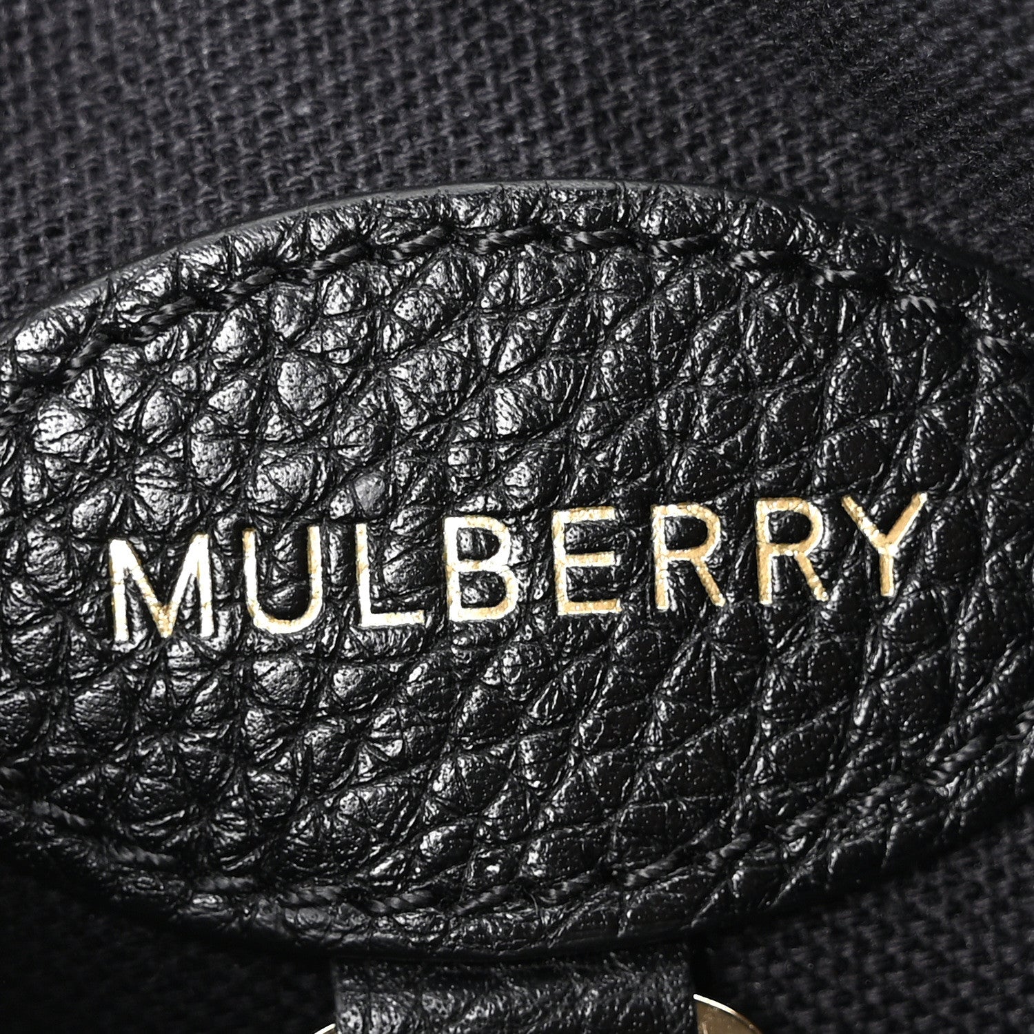 Mulberry Classic Grained Calfskin Small Alice Satchel Black 6 of 9