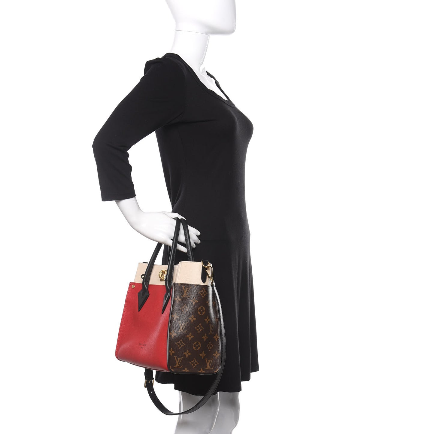 Calfskin Monogram On My Side Pirate Red