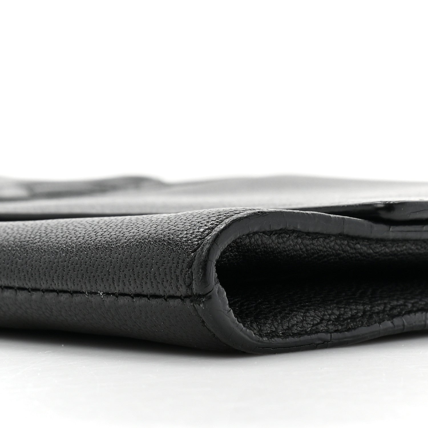 Saint Laurent Calfskin Monogram Large Belle De Jour Clutch Black 8 of 14