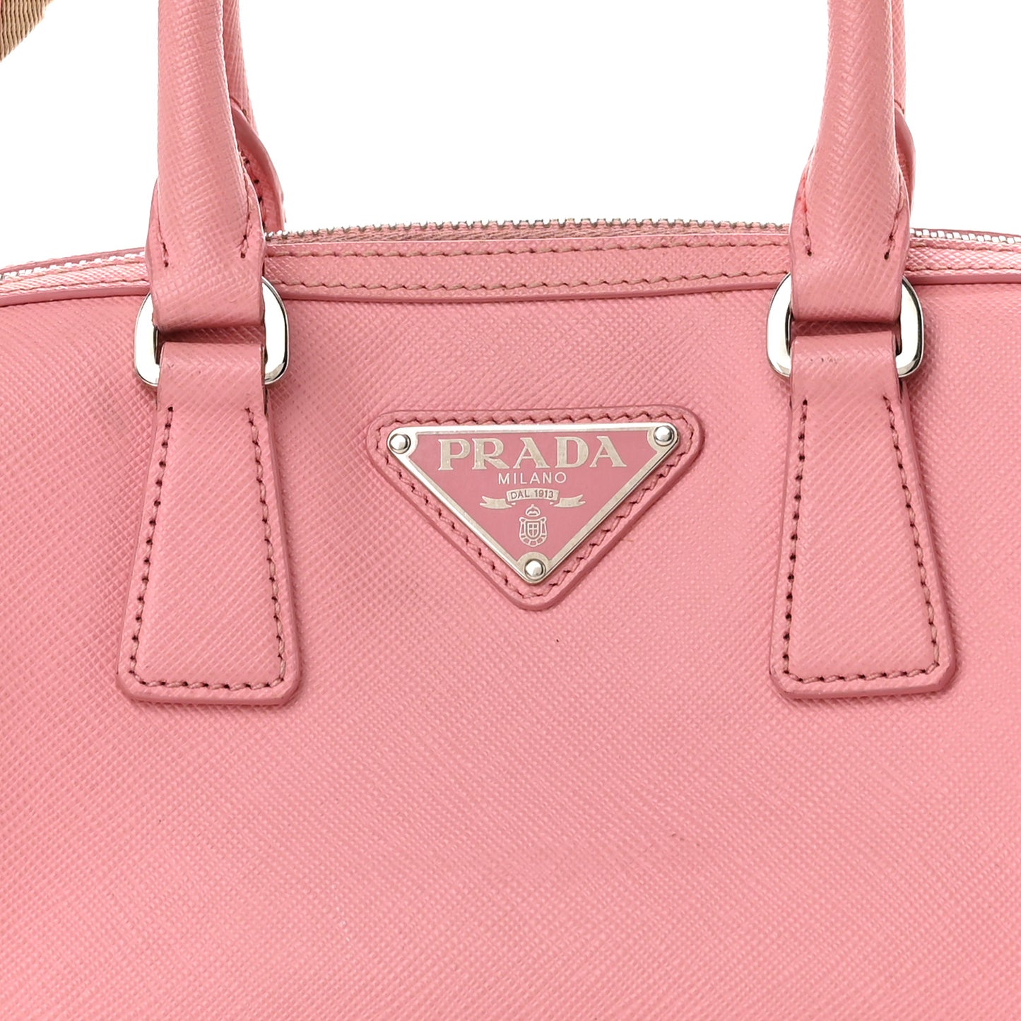 Saffiano Lux Top Handle Crossbody Bag Petalo