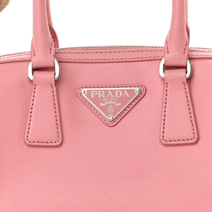 Prada Saffiano Lux Top Handle Crossbody Bag Petalo 7 of 11