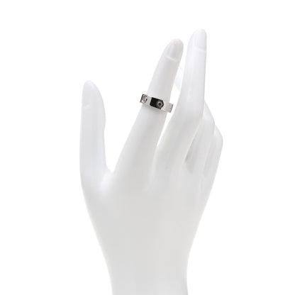 Cartier 18K White Gold 6 Diamond 5.5mm LOVE Ring 50 5.25 2 of 8