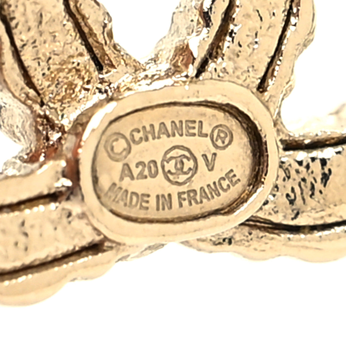 Chanel Crystal Over The Rainbow CC Earrings Gold Multicolor 4 of 4