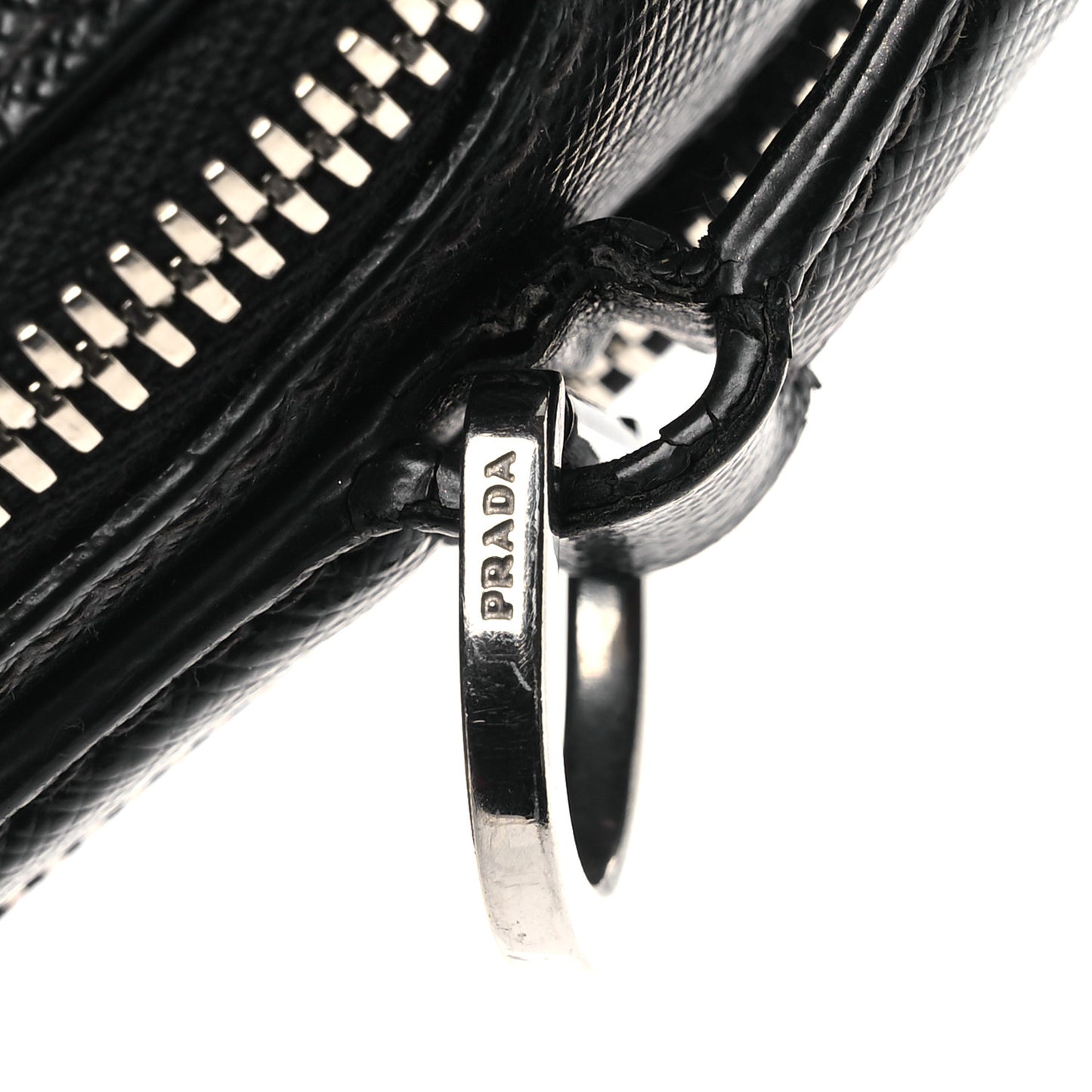 Saffiano Travel Brique Crossbody Messenger Bag  Black