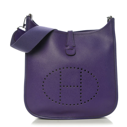 Hermes Epsom Evelyne III PM Ultraviolet 1 of 9