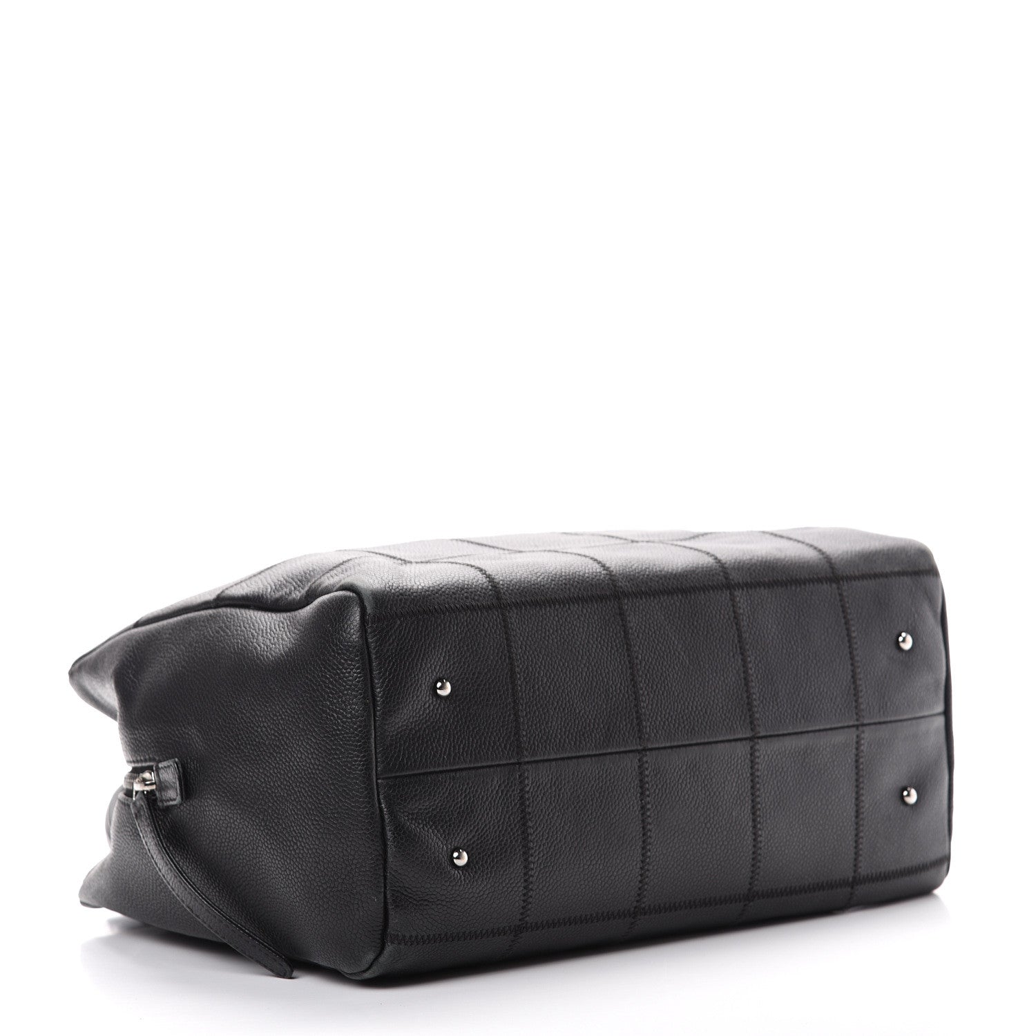 Chanel Caviar Square Stitched Bowler Black 3 of 15
