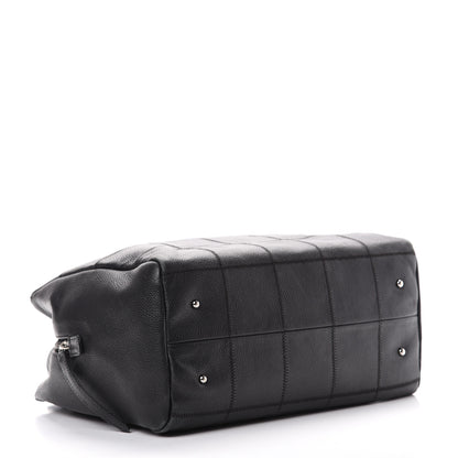 Chanel Caviar Square Stitched Bowler Black 3 of 15