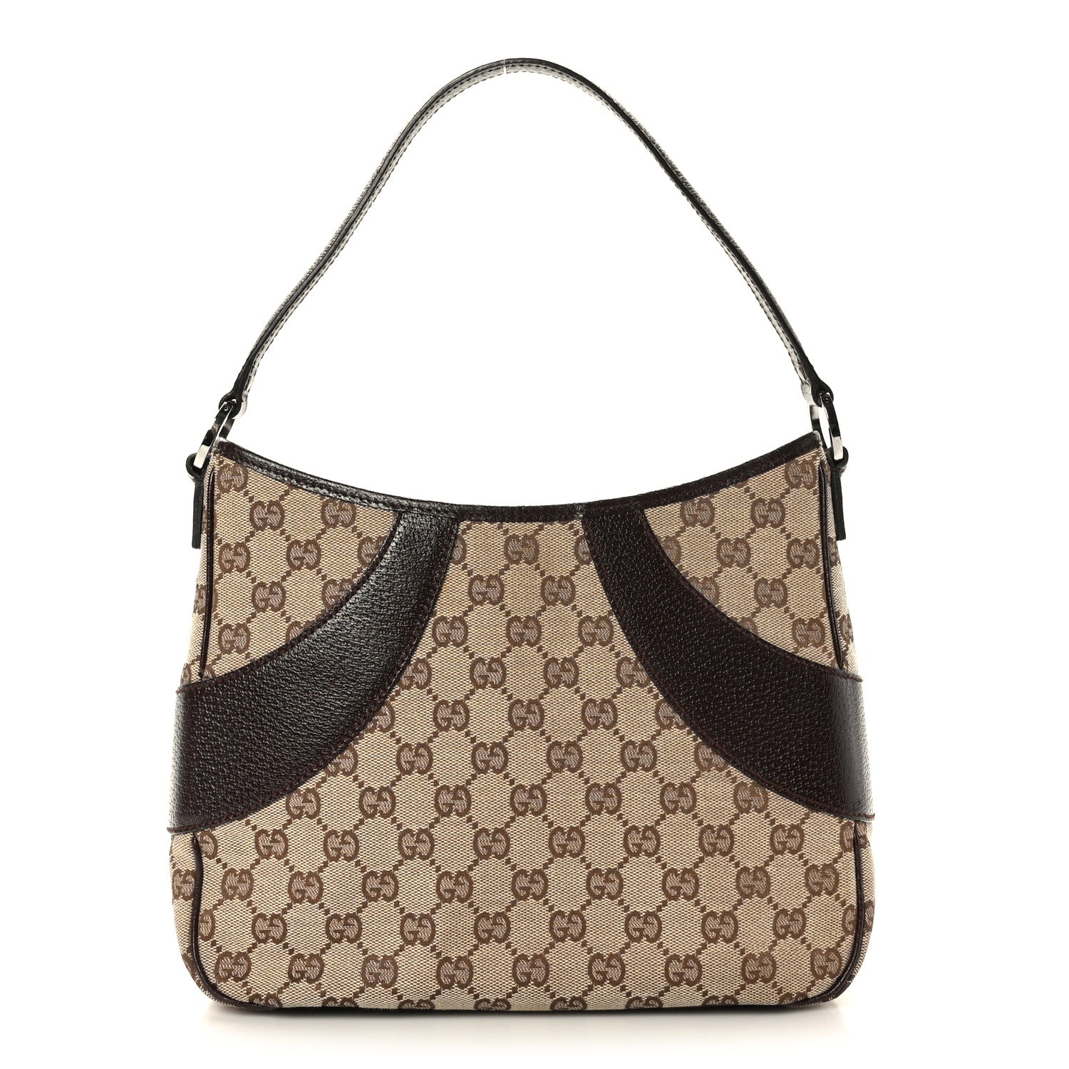 Gucci Monogram Shoulder Bag Dark Brown 1 of 9