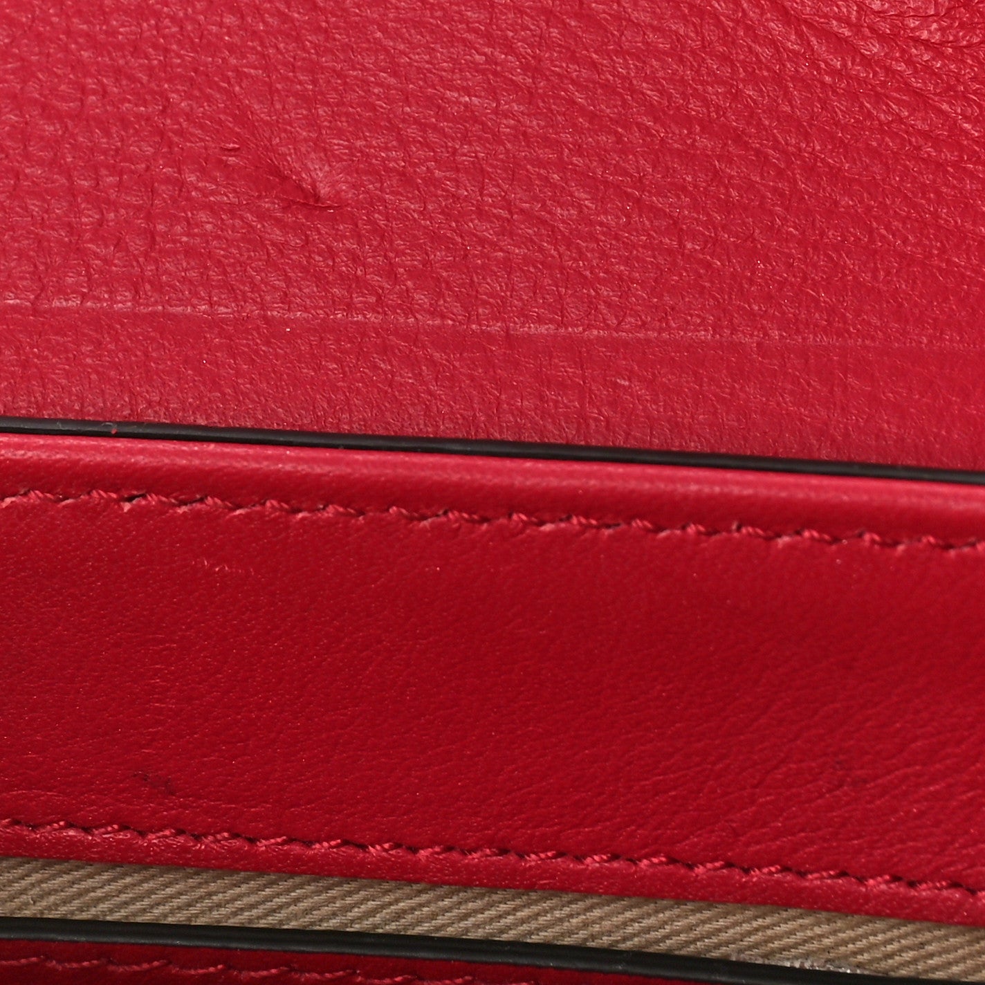 Chloe Calfskin Crocodile Embossed Small Aby Lock Dusky Red 7 of 9