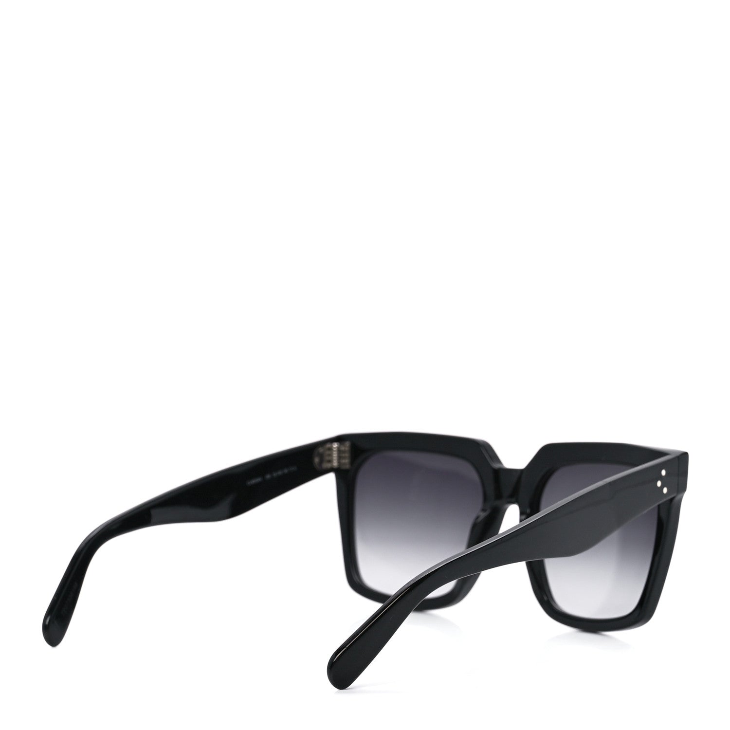 Celine Acetate Polarized Oversized Sunglasses CL4055IN Black 4 of 7