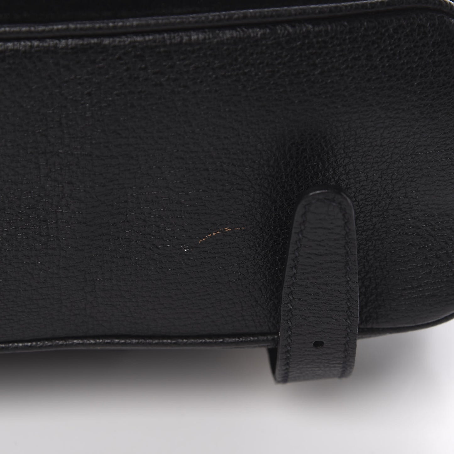Suede Bamboo Backpack Black