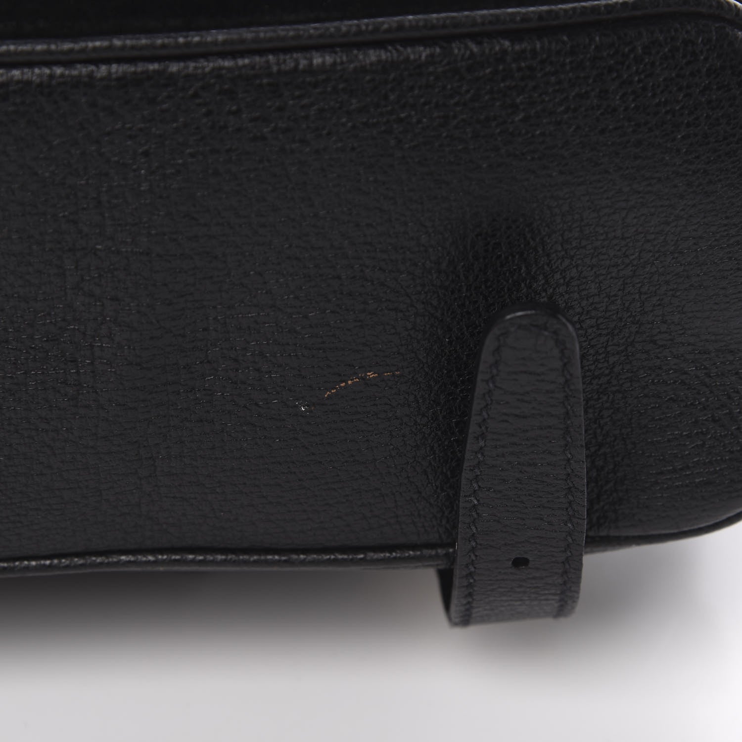 Gucci Suede Bamboo Backpack Black 10 of 14