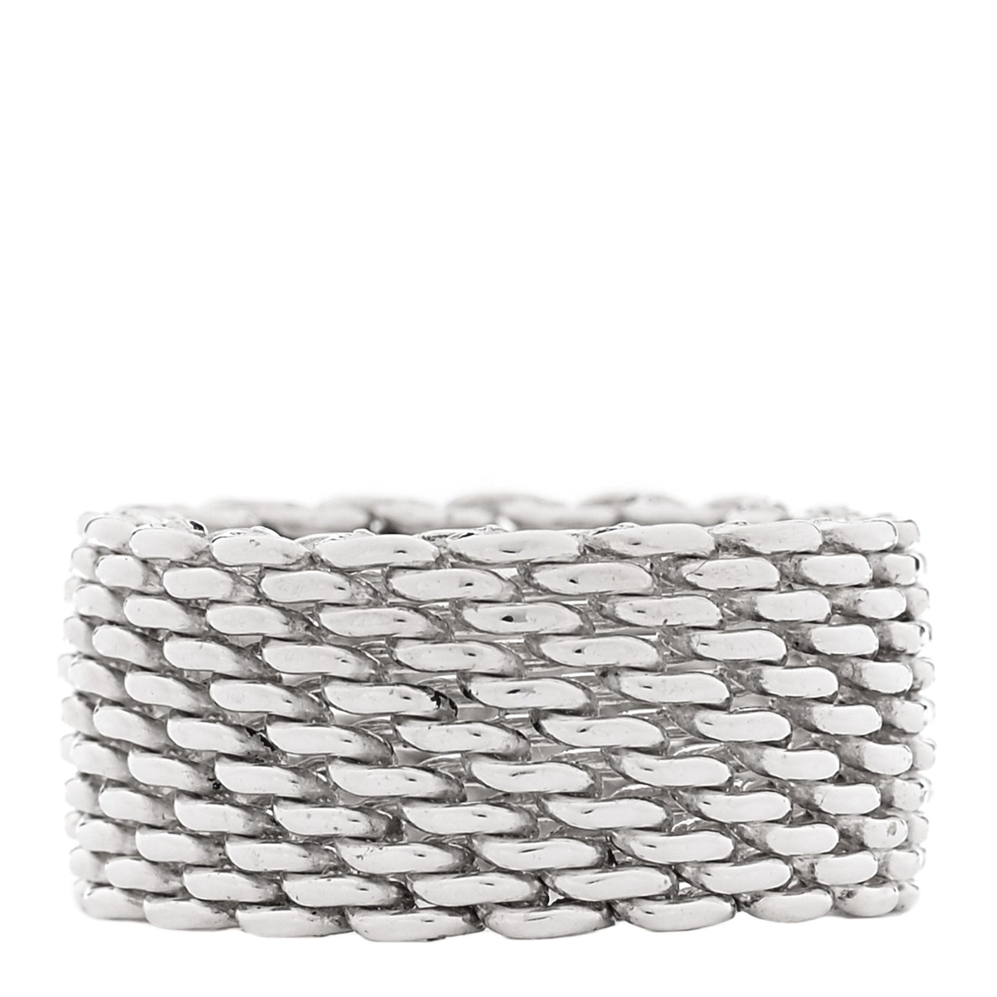 Sterling Silver Somerset Mesh Ring 55 7.25
