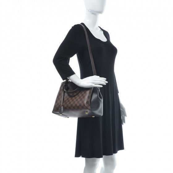 Louis Vuitton Damier Ebene Cuir Taurillon Brittany Black 2 of 7