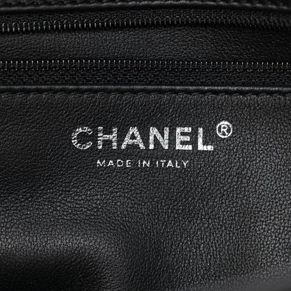 Chanel Sequin Quilted Pearl CC Flap Clutch Black 6 of 11