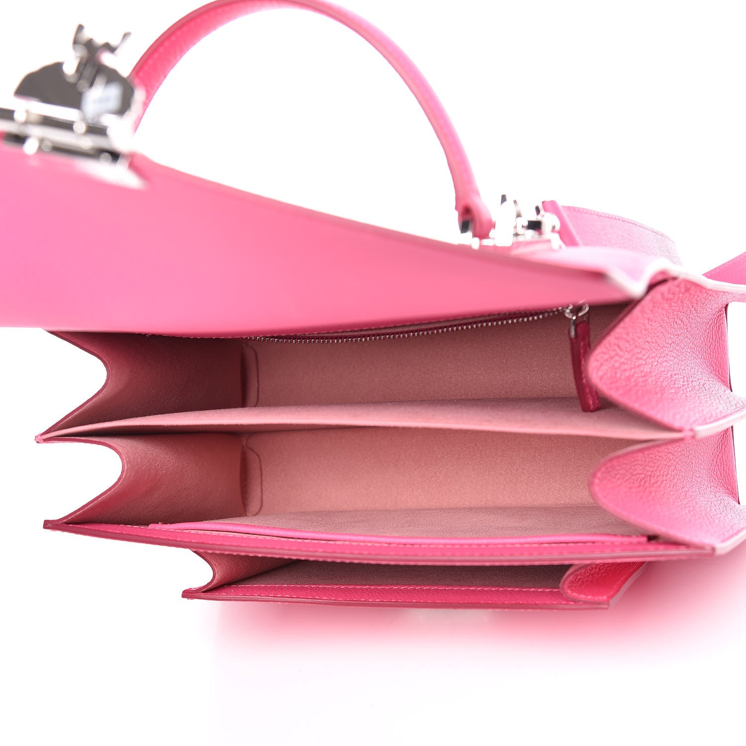 MCM Grained Calfskin Medium Patricia Park Avenue Satchel Sugar Pink 7 of 9