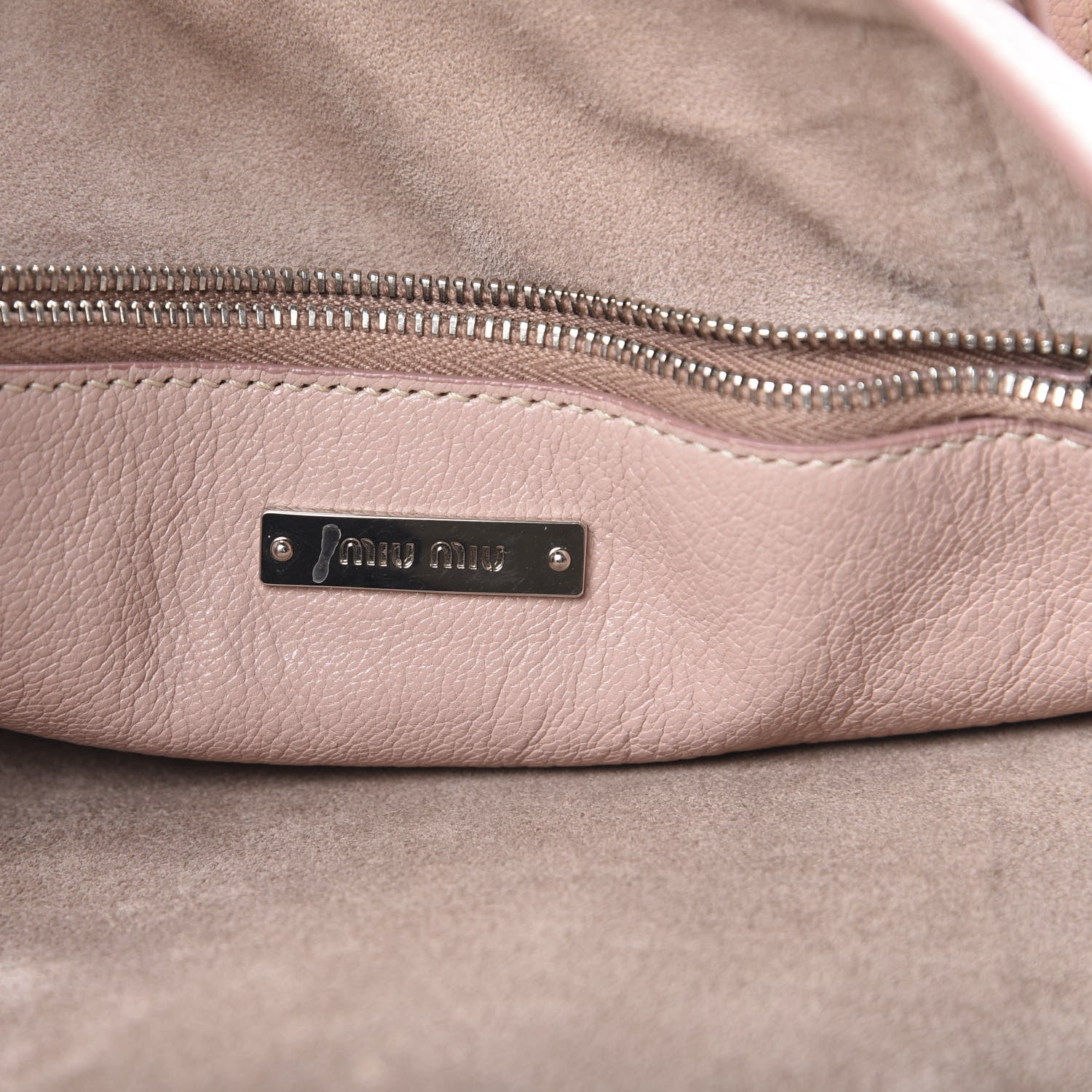 Miu Miu Goatskin Madras Tote Orchidea 6 of 18