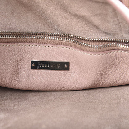 Miu Miu Goatskin Madras Tote Orchidea 6 of 18