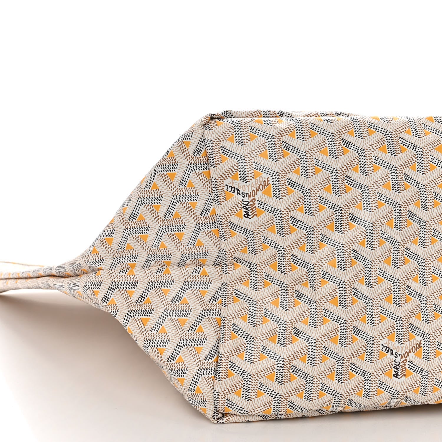 Goyard Goyardine Saint Louis Claire Voie GM White Yellow 10 of 12