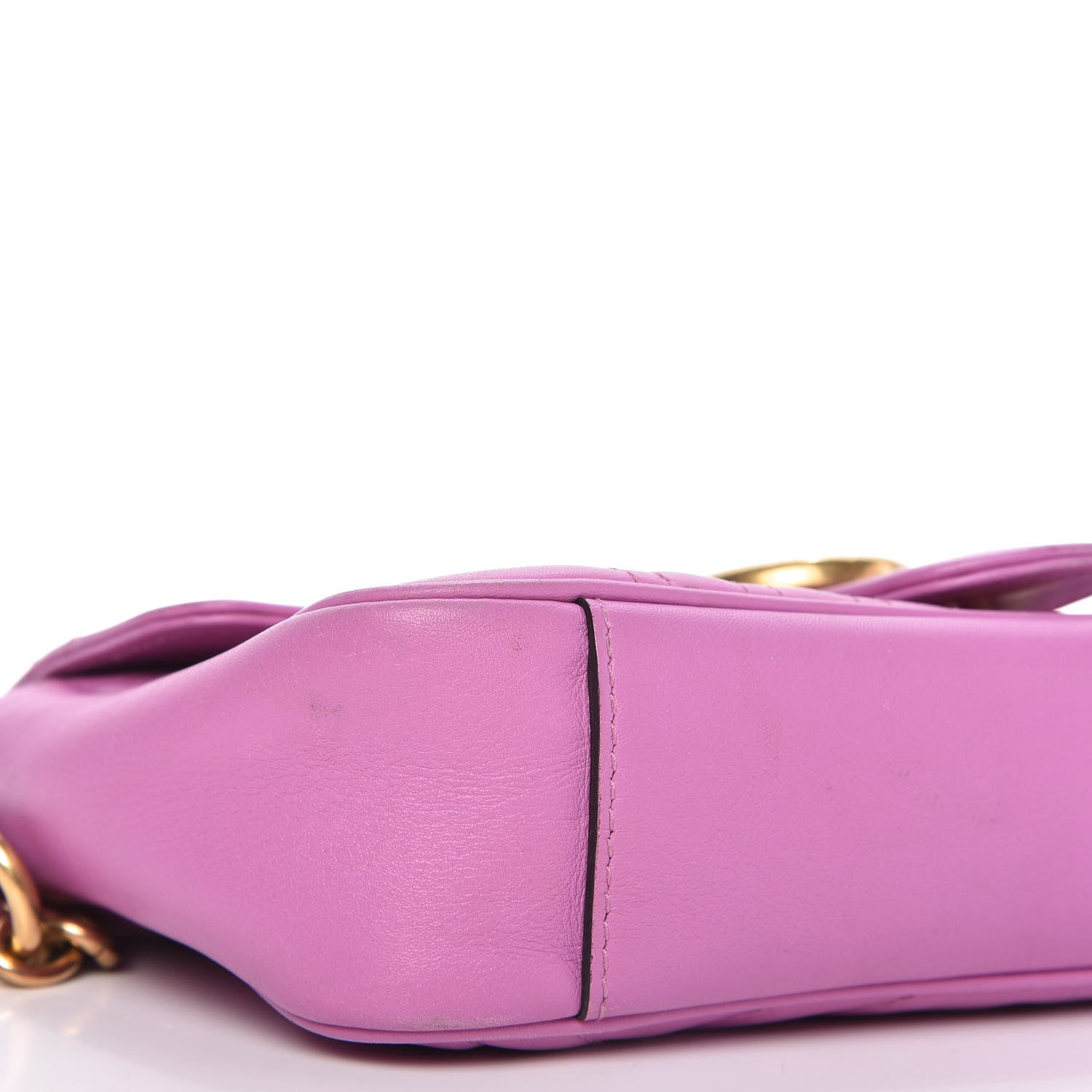 Gucci Calfskin Matelasse Mini GG Marmont Shoulder Bag Candy Mousse 7 of 11