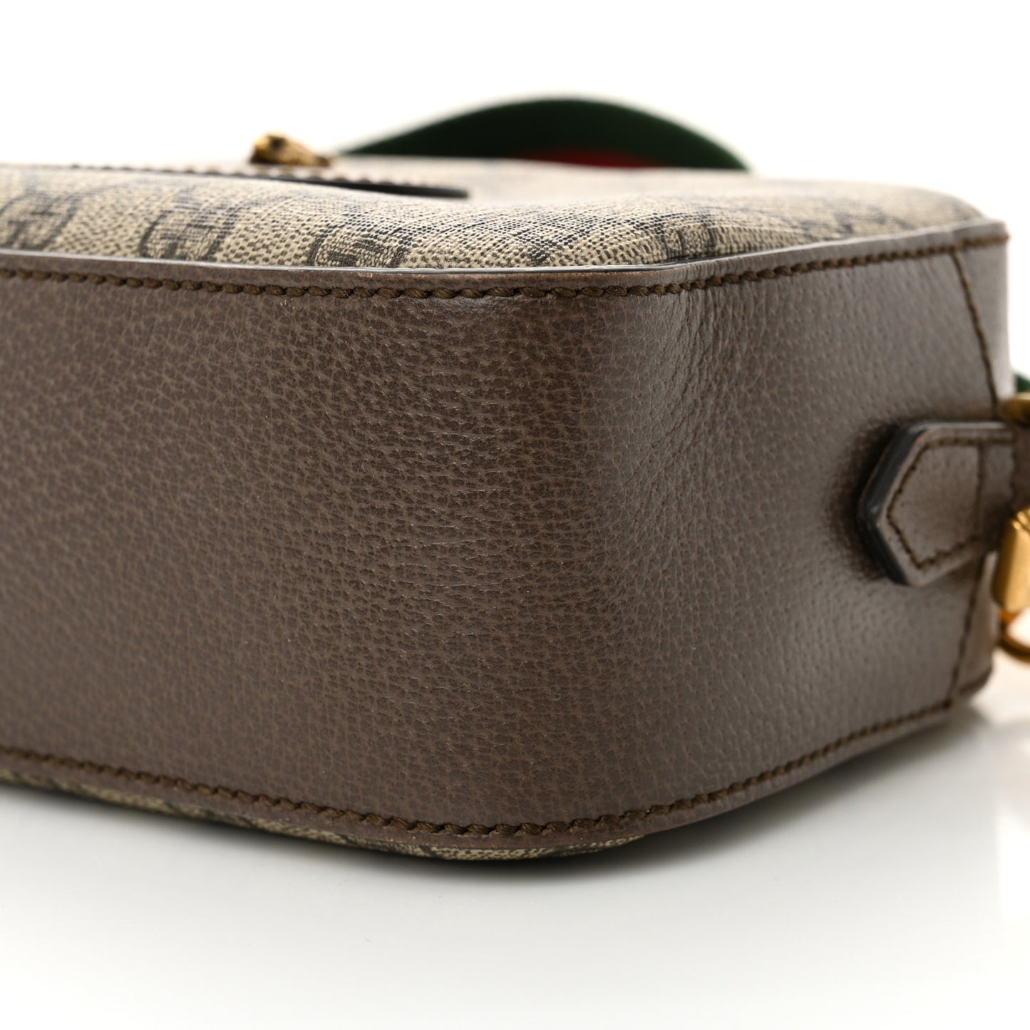 GG Supreme Monogram Web Neo Vintage Shoulder Bag Beige New Acero Crop