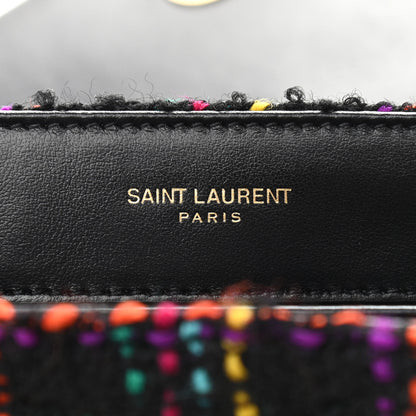 Saint Laurent Tweed Toy Loulou Shoulder Bag Black 6 of 12