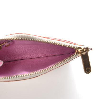 Louis Vuitton Monogram Multicolor Key Pouch White Litchi 5 of 7