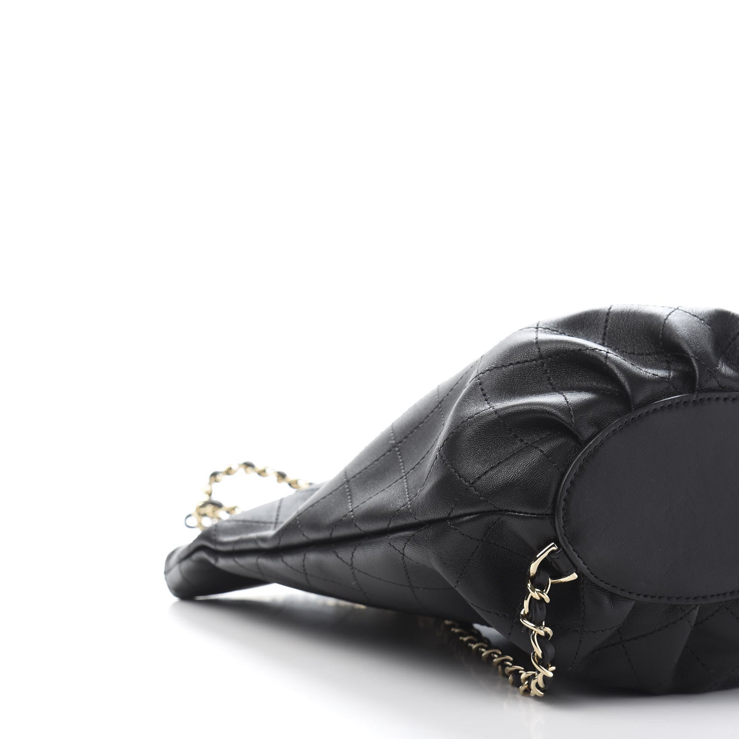 Chanel Lambskin Stitched CC Chain Backpack Black 7 of 9