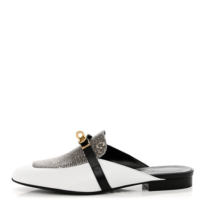 Hermes Lizard Calfskin Oz Mules 37.5 Ombre 1 of 9