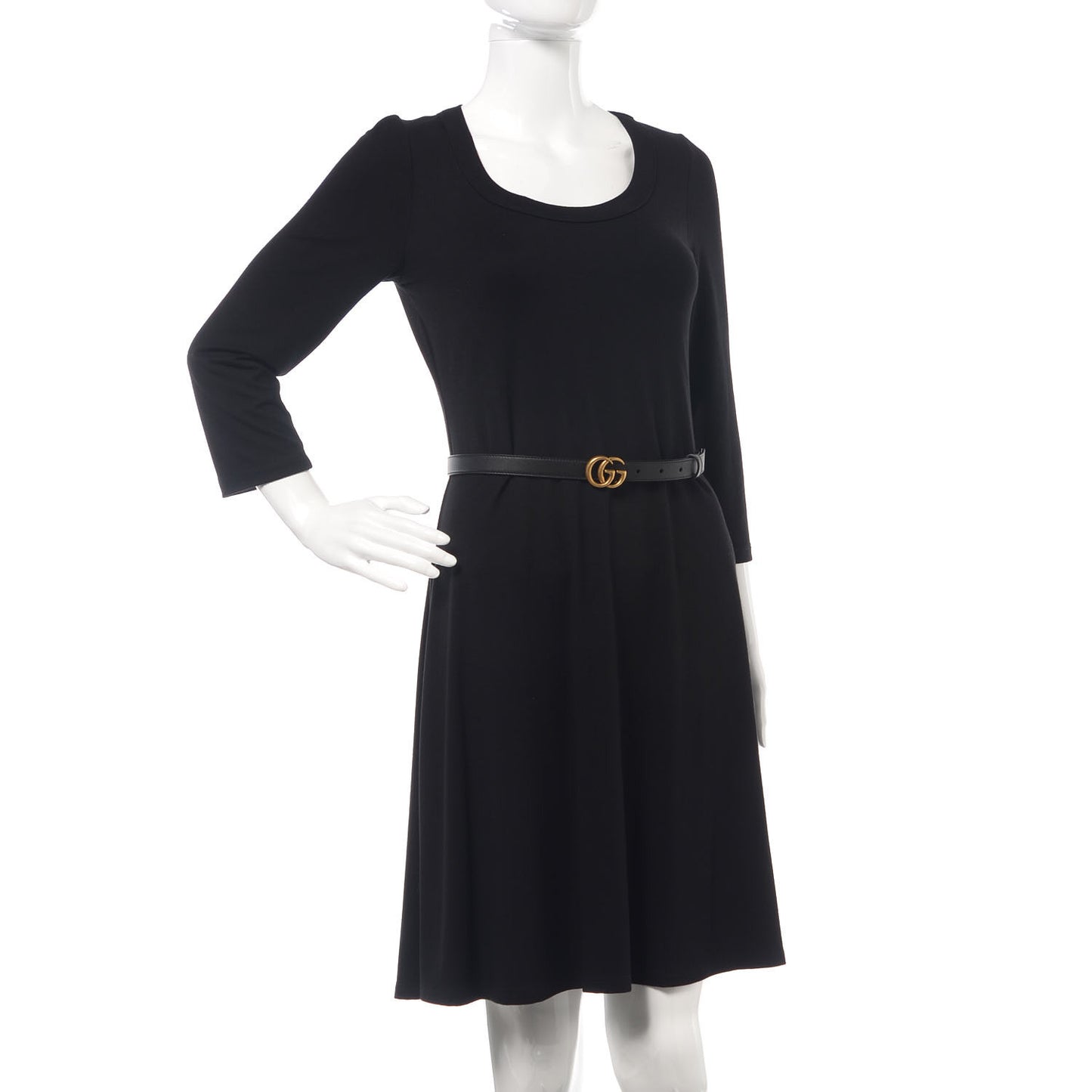 Calfskin Double G 20mm Belt 75 30 Black