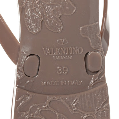 Valentino Garavani PVC Jelly Rockstud Bow Thong Sandals 39 Poudre 7 of 7