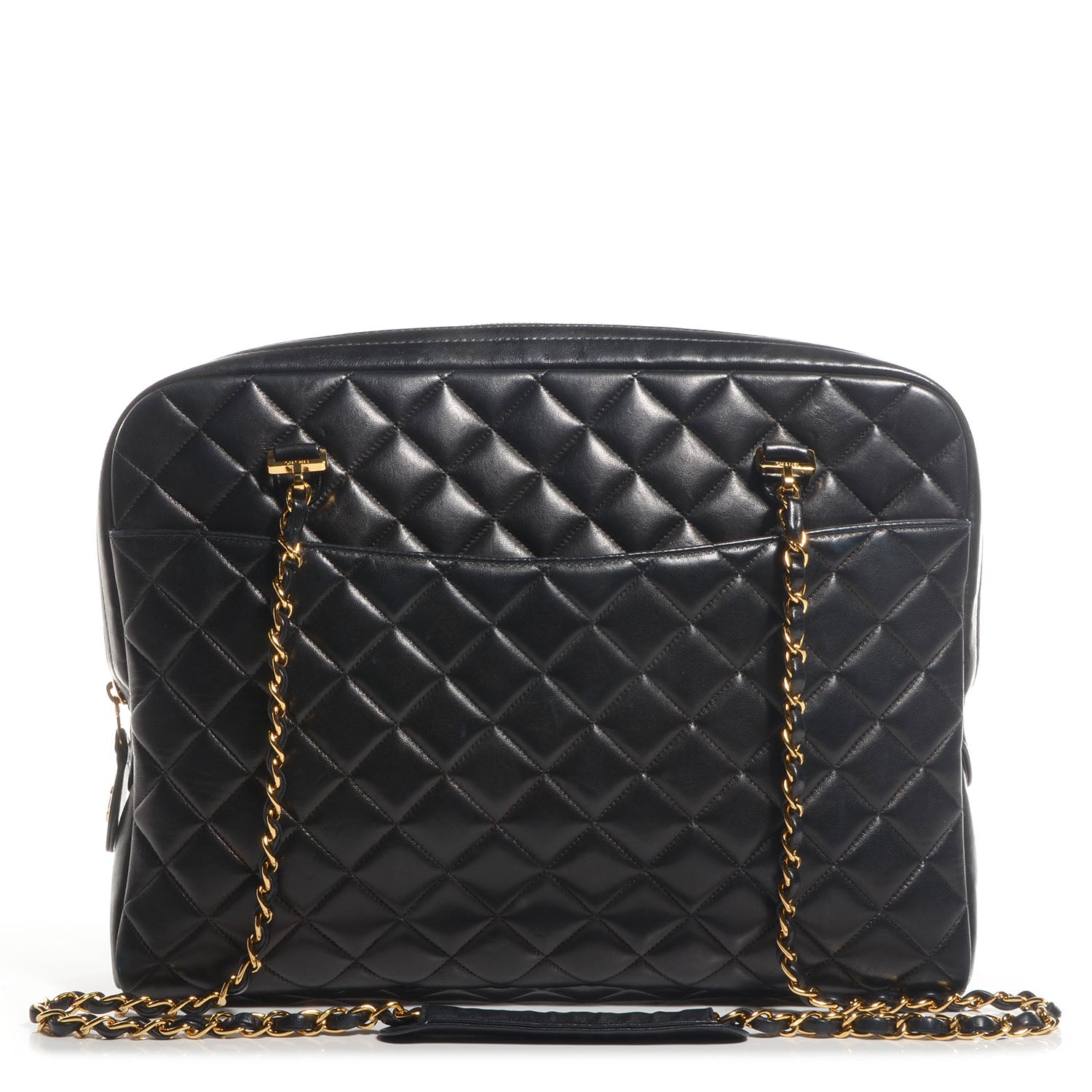Chanel Lambskin Quilted Shoulder Bag Black 1 of 8