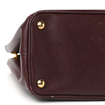 Prada Saffiano Small Galleria Double Zip Tote Granato 11 of 19