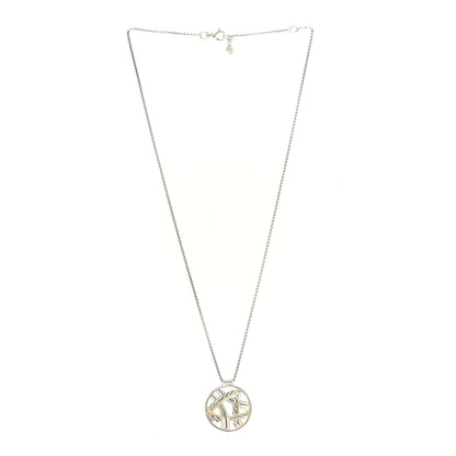 David Yurman Sterling Silver 18K Yellow Gold Round Rope Pendant Necklace 3 of 5