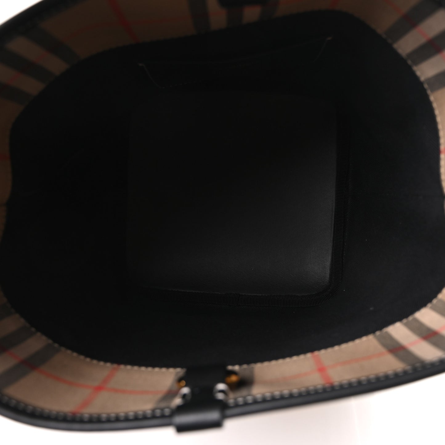 Vintage Check Calfskin Mini Ashby Bucket Bag Archive Beige