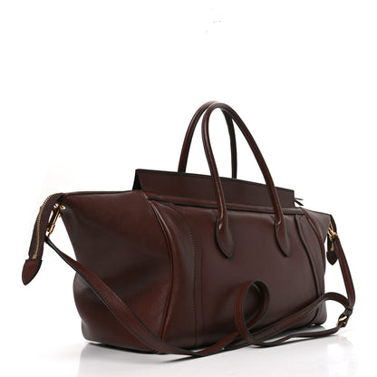 Celine Supple Shiny Lambskin Medium Smiling New Luggage Brick 3 of 9
