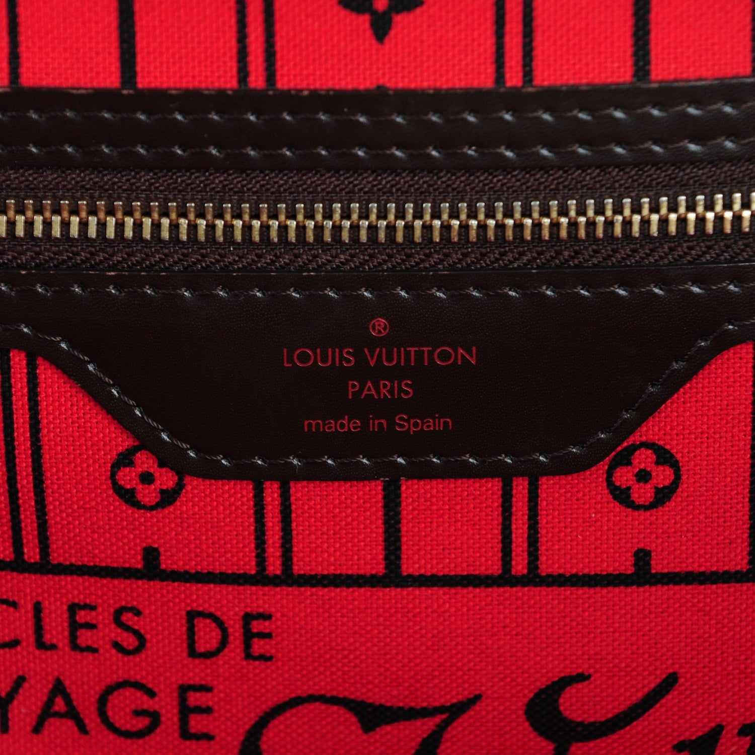Louis Vuitton Damier Ebene Neverfull MM 6 of 8
