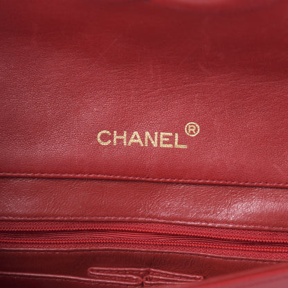 Chanel Lambskin Quilted Small Single Flap Red 6 of 20